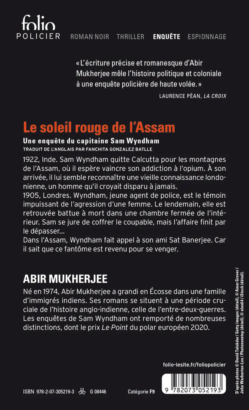 Le soleil rouge de l'Assam - Abir Mukherjee