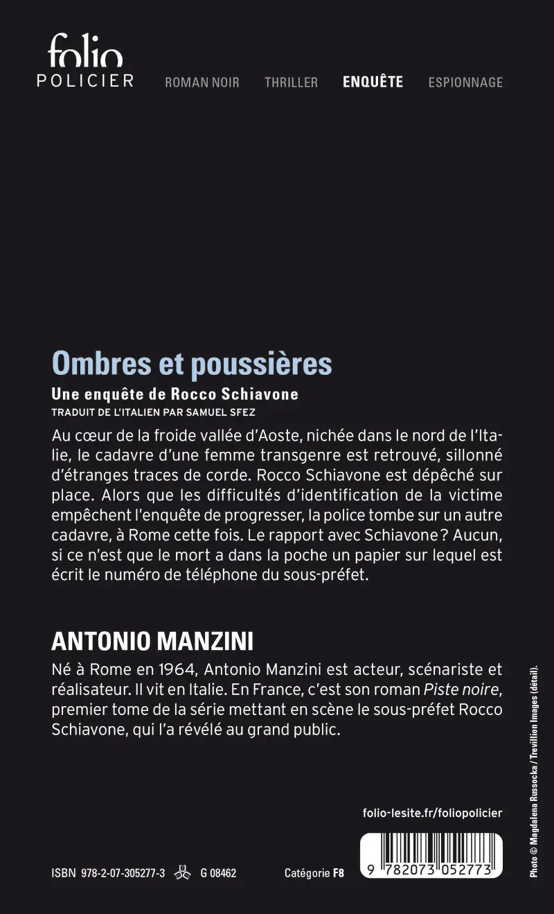 Ombres et poussières - Antonio Manzini