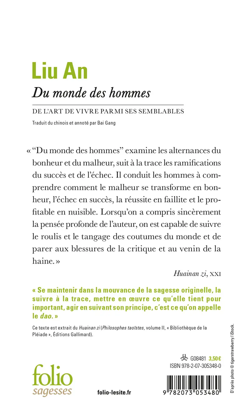 Du monde des hommes - Liu An