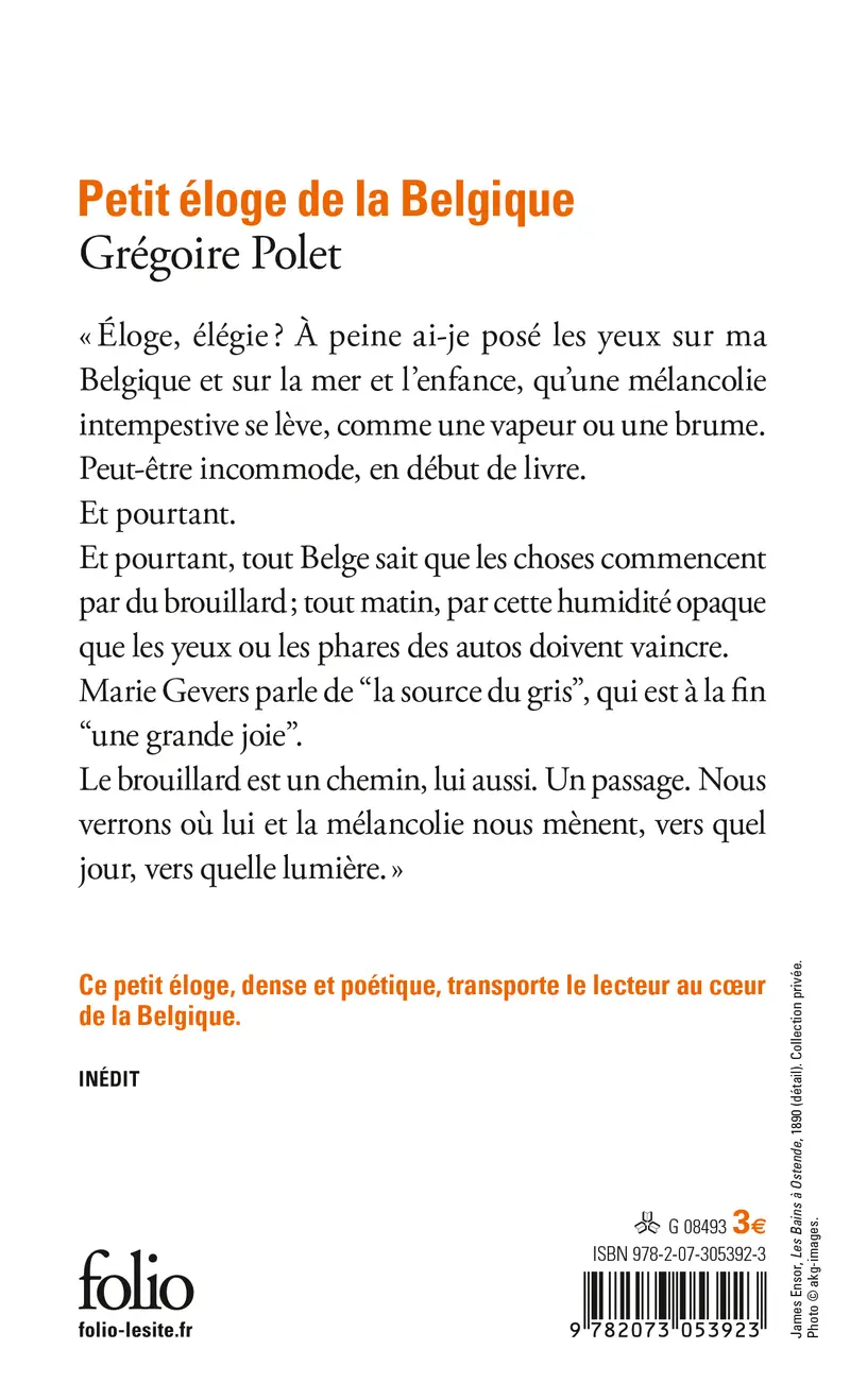 Petit éloge de la Belgique - Grégoire Polet