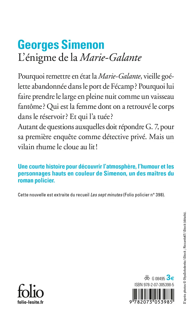 L'énigme de la « Marie-Galante » - Georges Simenon