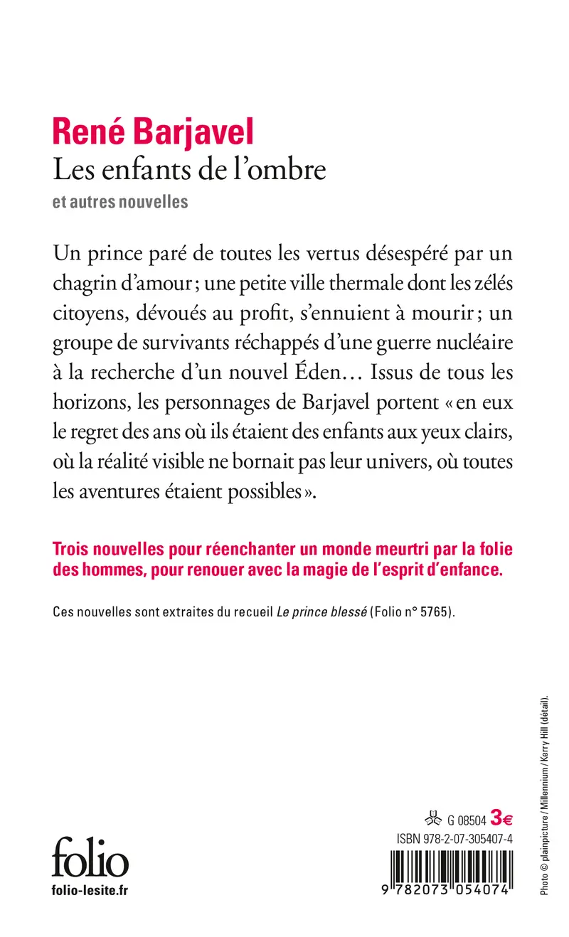 Les enfants de l'ombre et autres nouvelles - René Barjavel