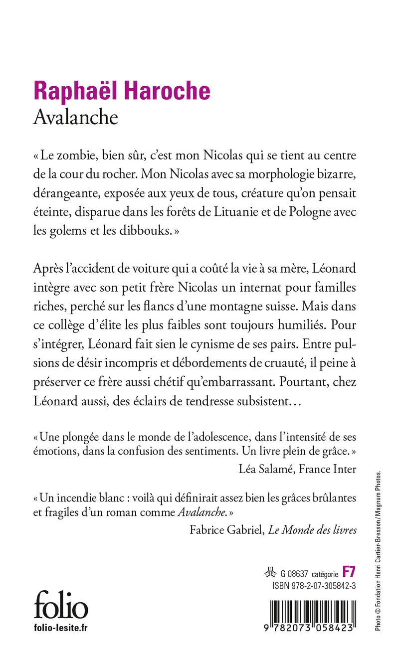 Avalanche - Raphaël Haroche