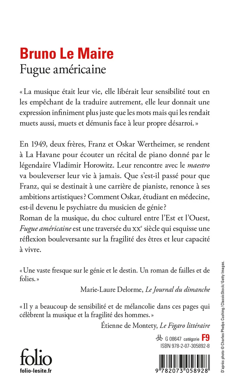 Fugue américaine - Bruno Le Maire