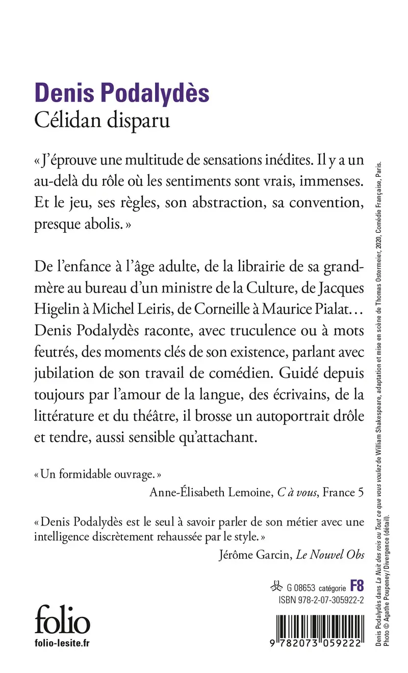 Célidan disparu - Denis Podalydès