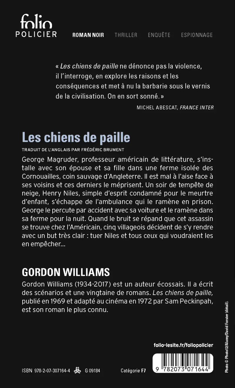 Les chiens de paille - Gordon Williams