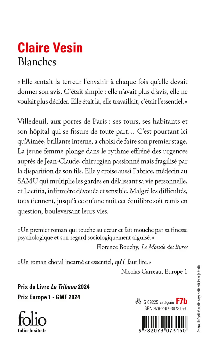 Blanches - Claire Vesin