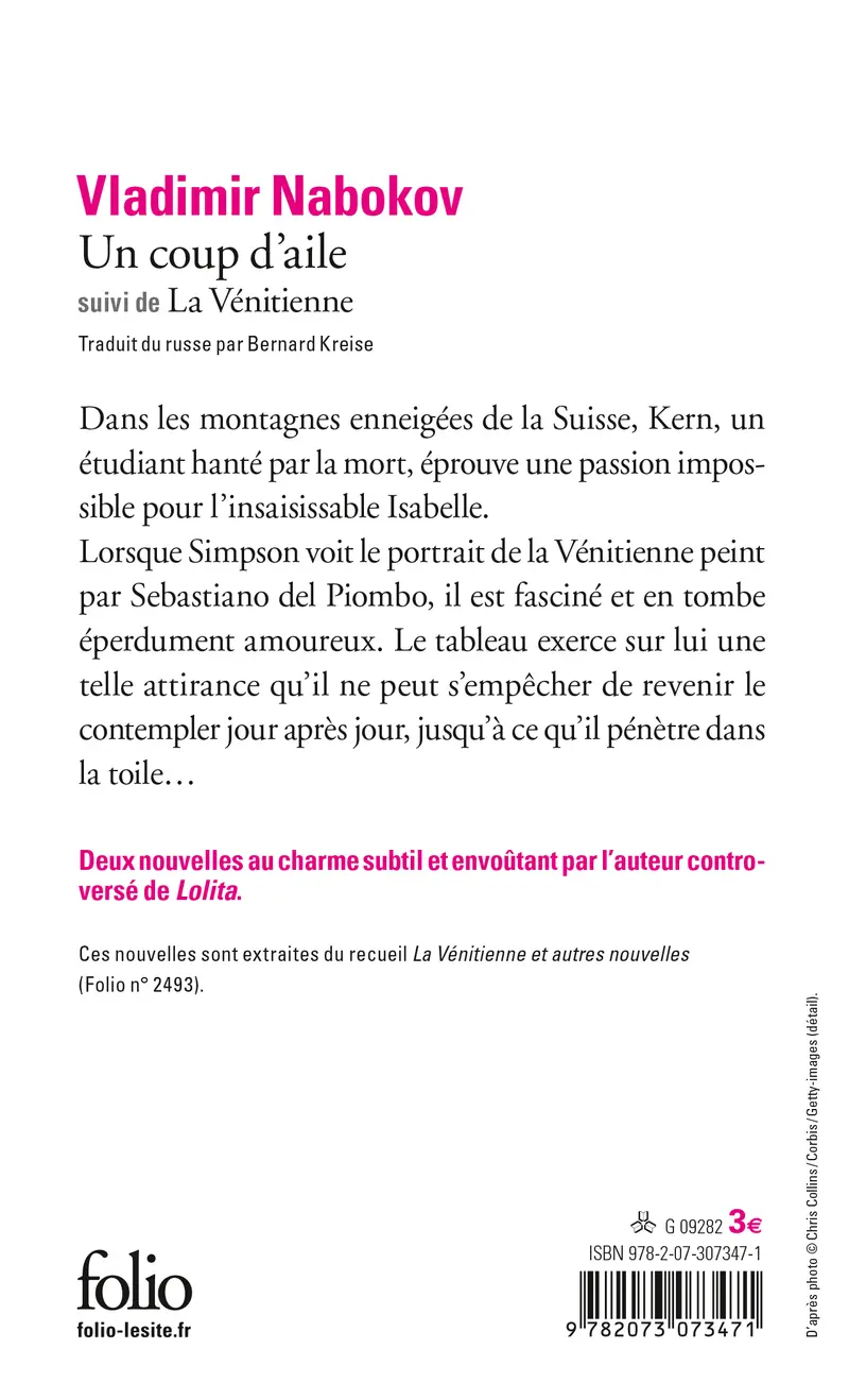 Un coup d'aile suivi de La Vénitienne - Vladimir Nabokov