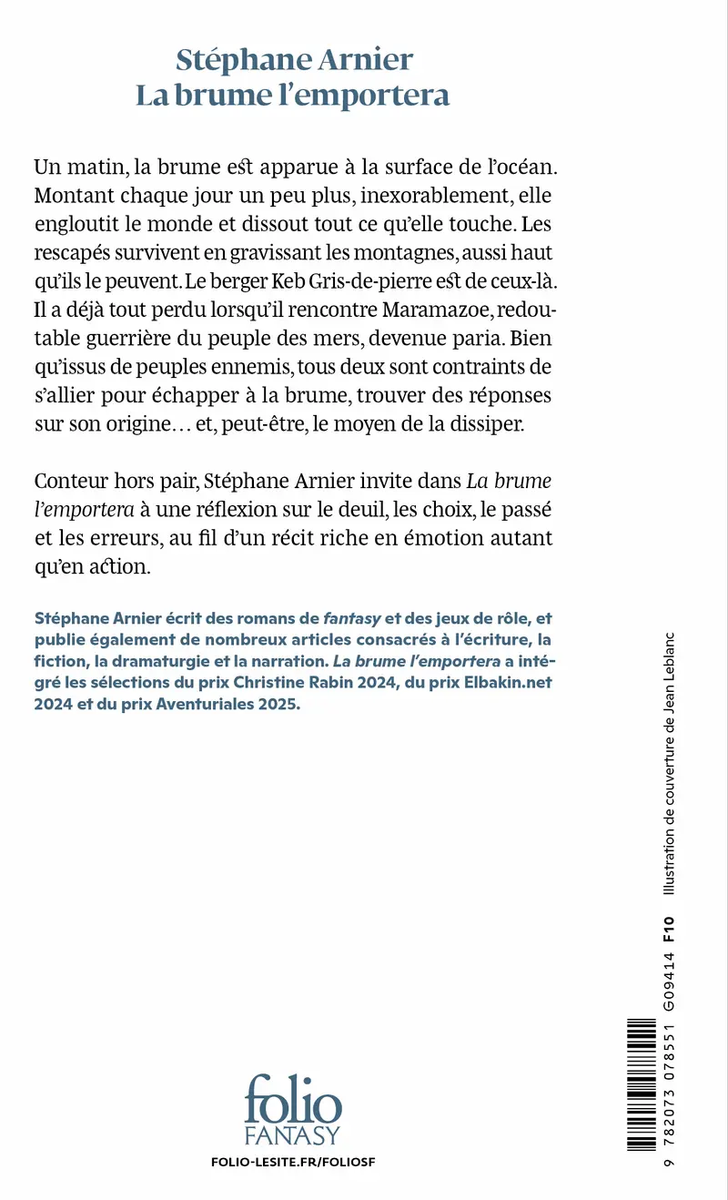 La brume l'emportera - Stéphane Arnier