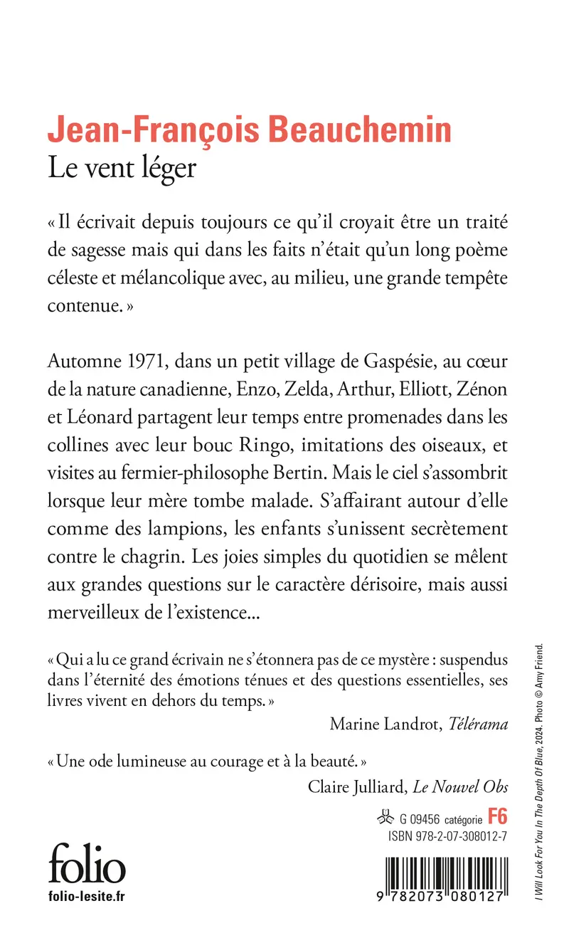 Le vent léger - Jean-François Beauchemin