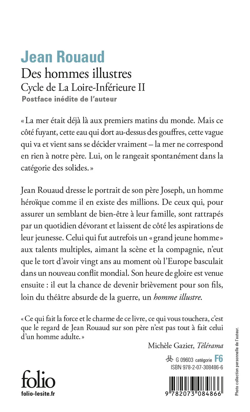 Des hommes illustres - Jean Rouaud