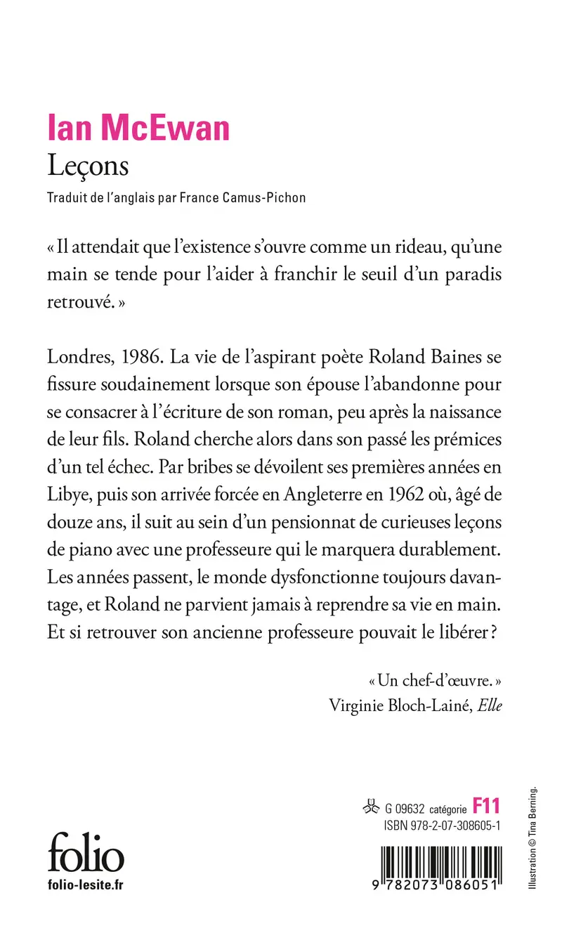 Leçons - Ian McEwan
