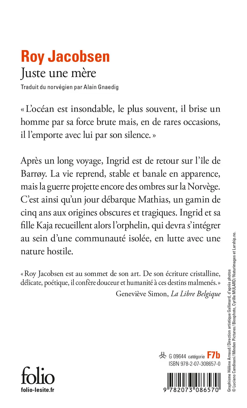Juste une mère - Roy Jacobsen