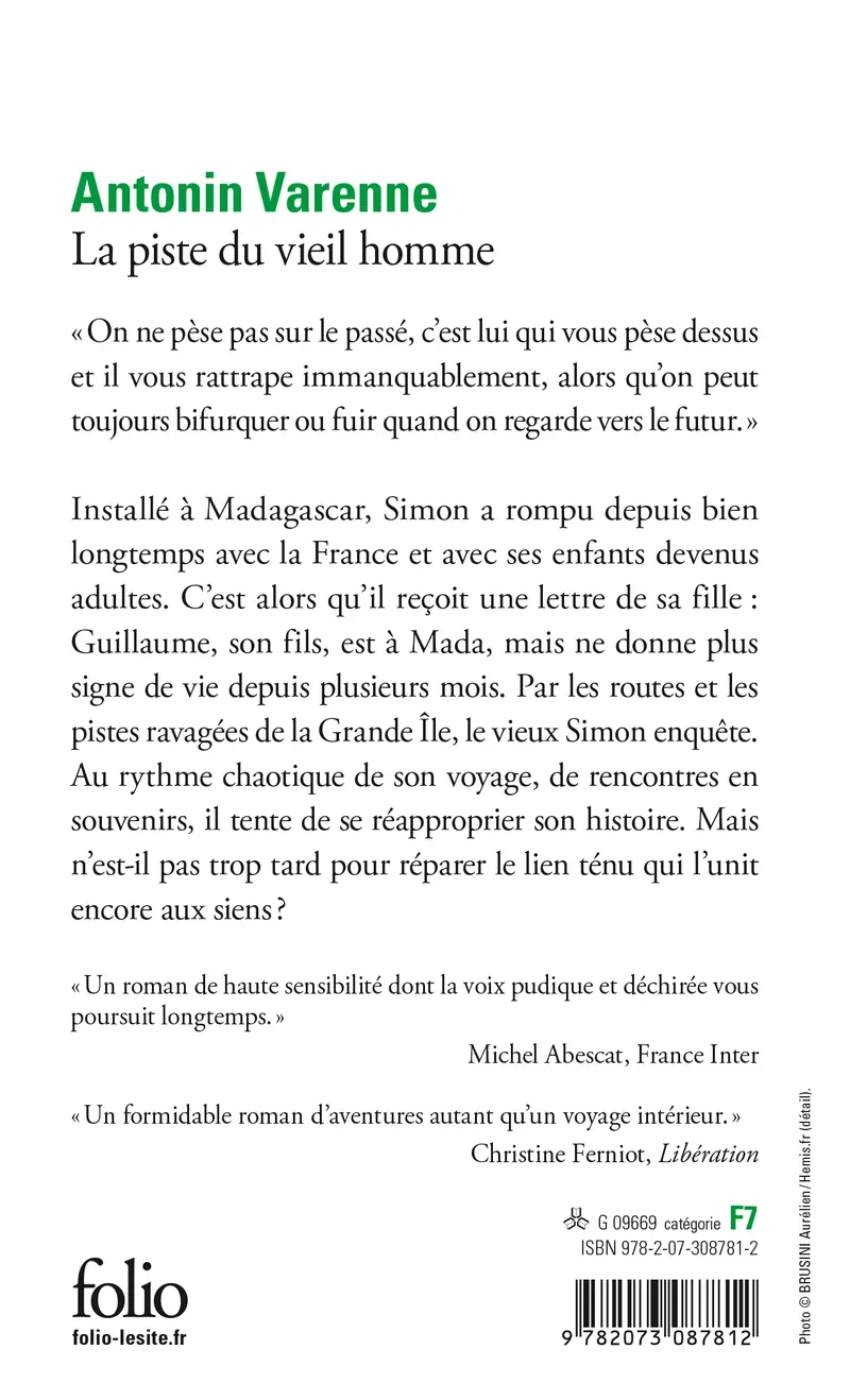 La piste du vieil homme - Antonin Varenne