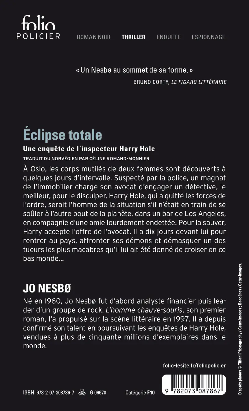 Éclipse totale - Jo Nesbø