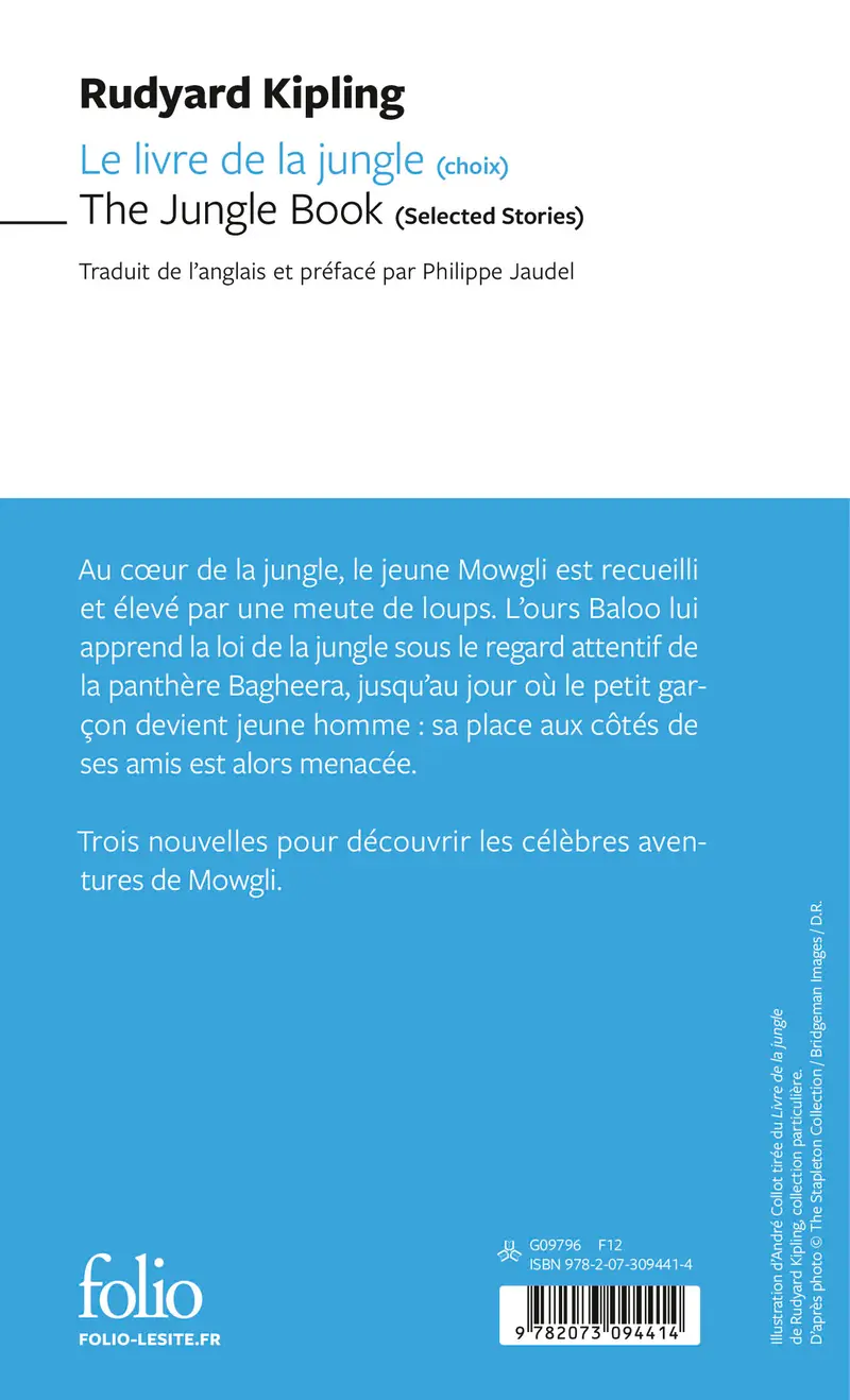 Le livre de la jungle (choix) / The Jungle Book (Selected Stories) - Rudyard Kipling