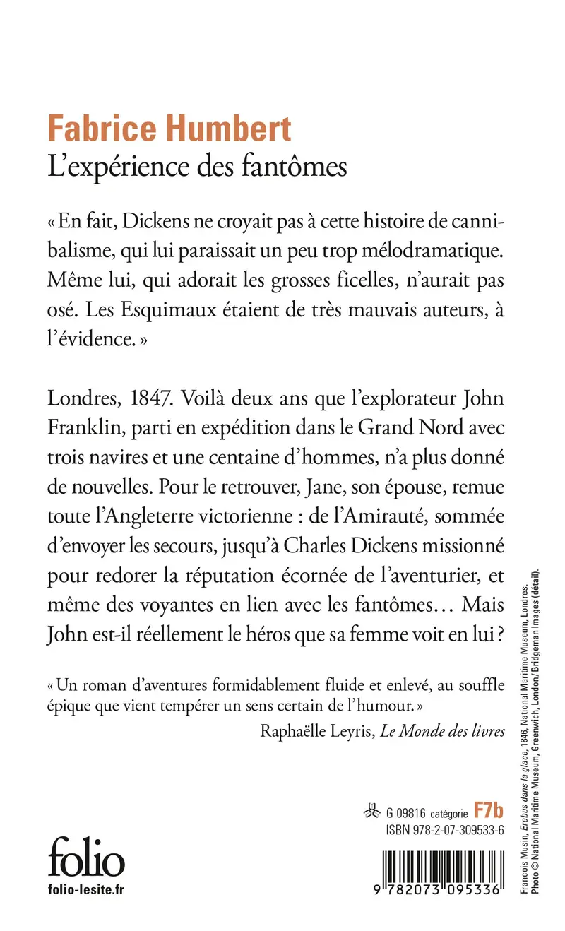 L'expérience des fantômes - Fabrice Humbert