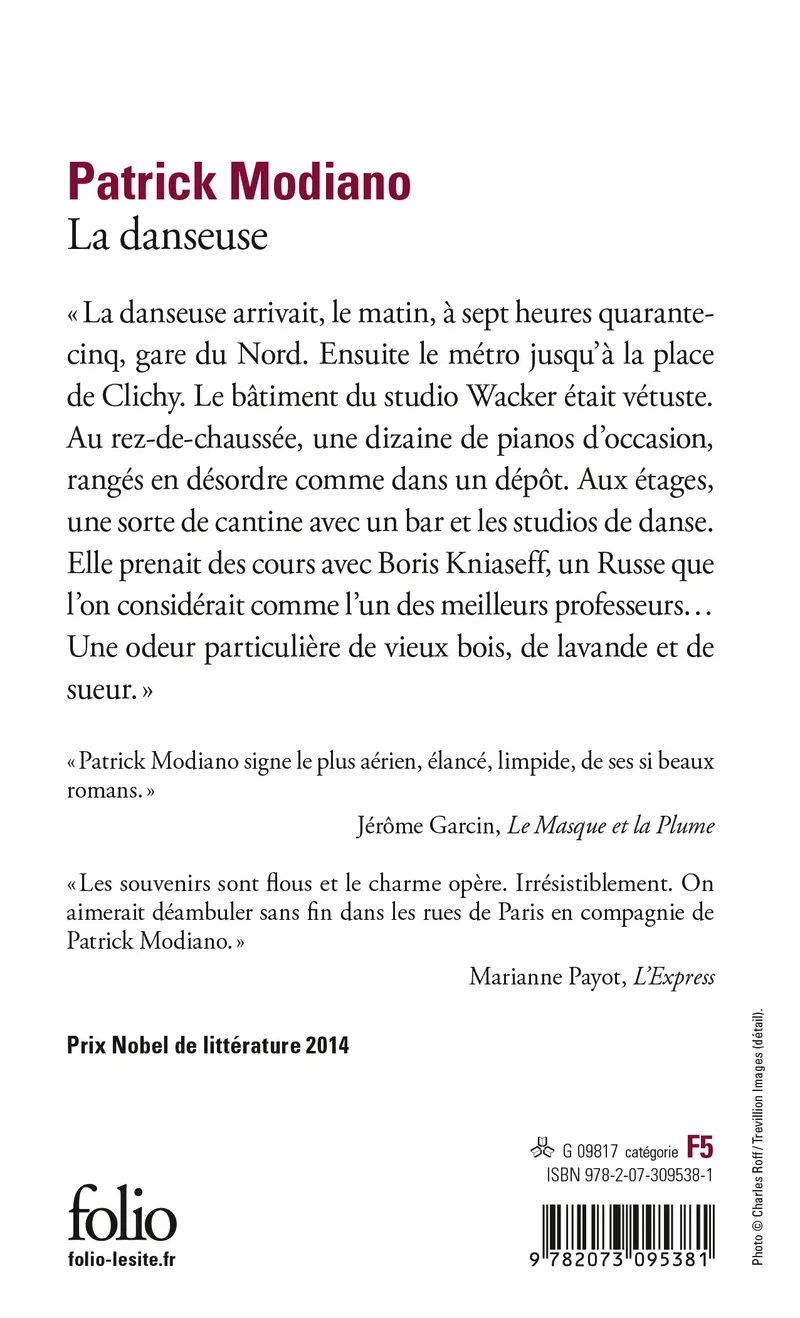 La danseuse - Patrick Modiano