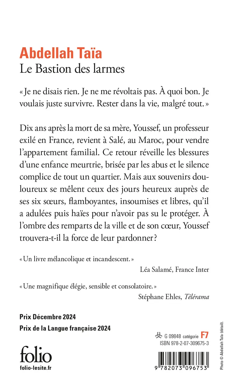 Le Bastion des larmes - Abdellah Taïa