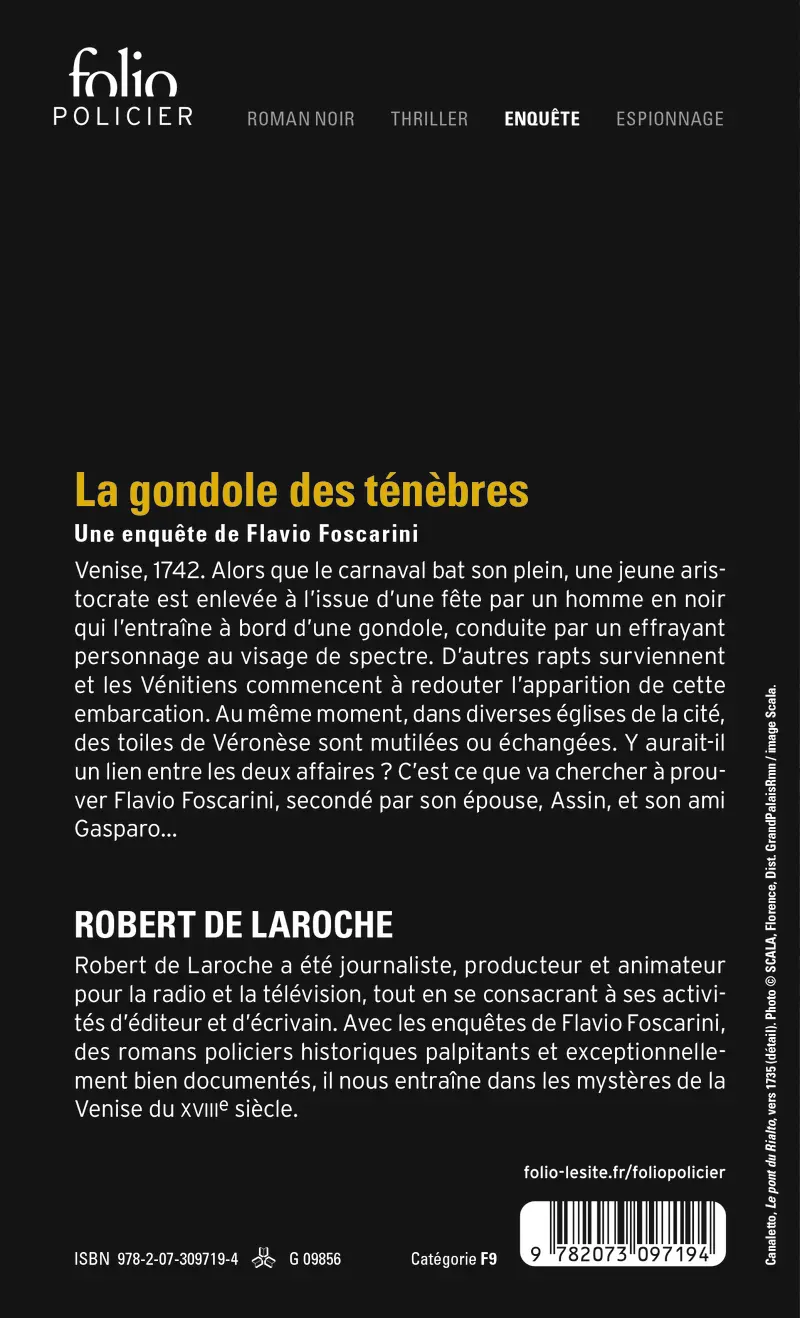 La Gondole des ténèbres - Robert de Laroche