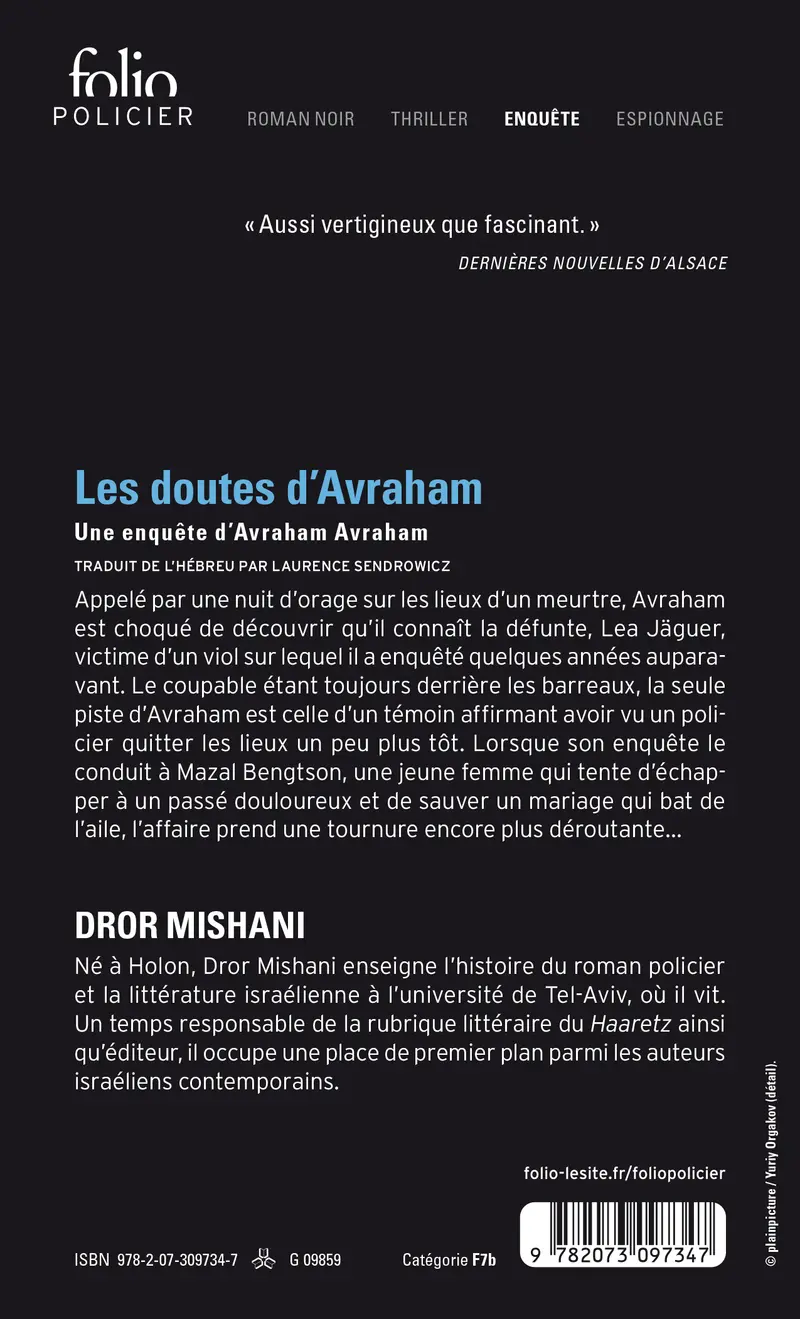 Les doutes d'Avraham - Dror Mishani