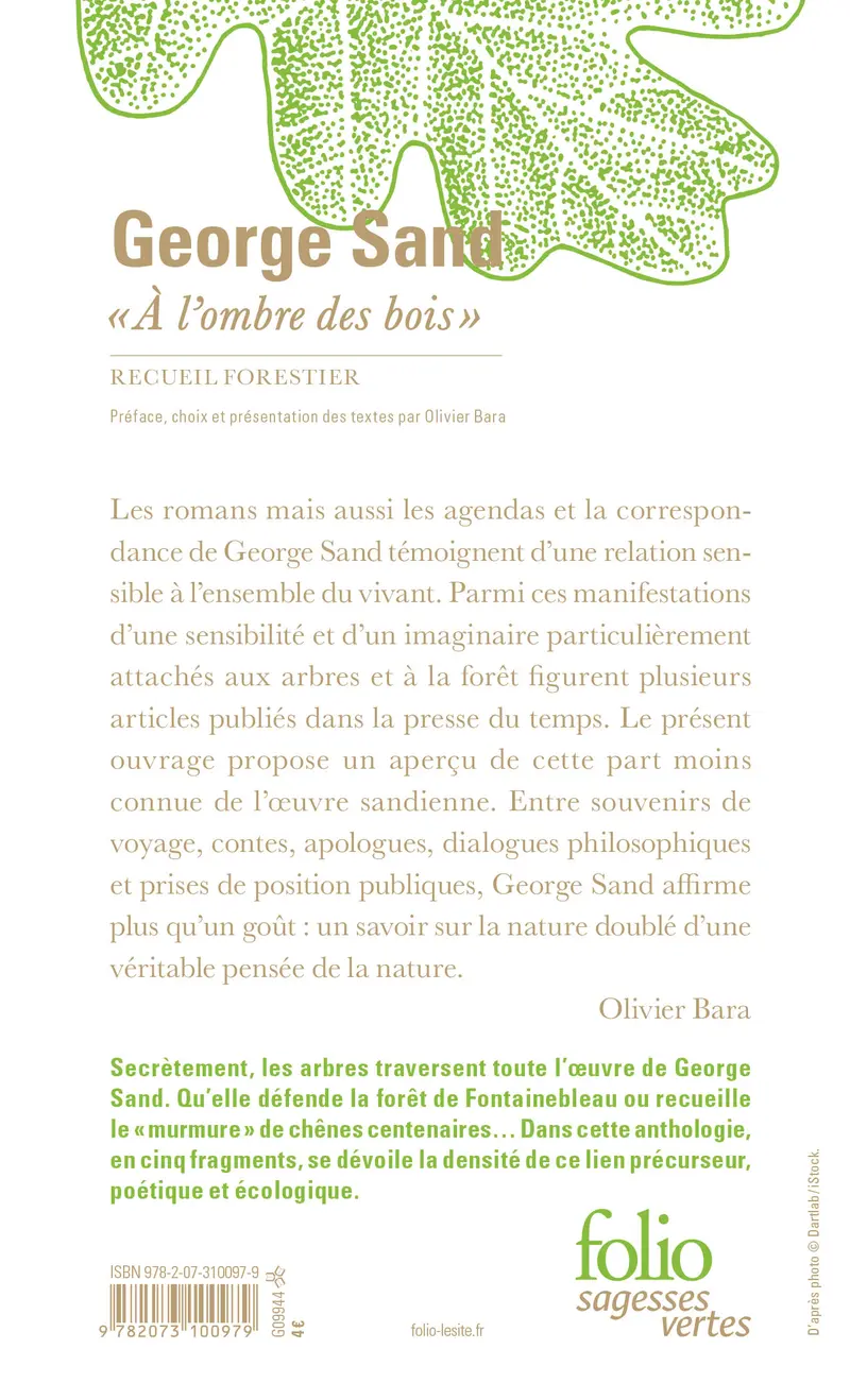 « À l'ombre des bois » - George Sand