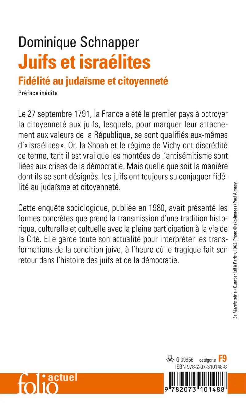 Juifs et Israélites - Dominique Schnapper