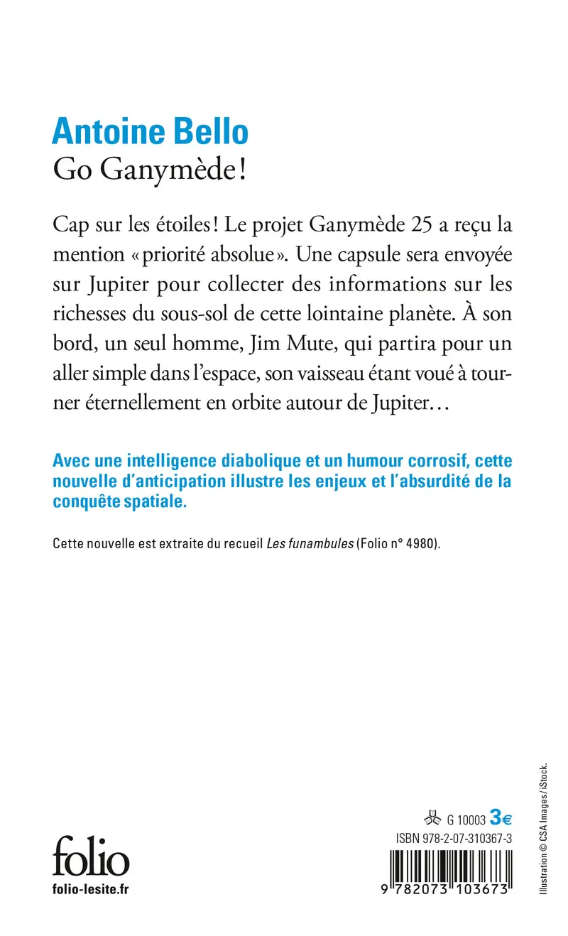 Go Ganymède! - Antoine Bello