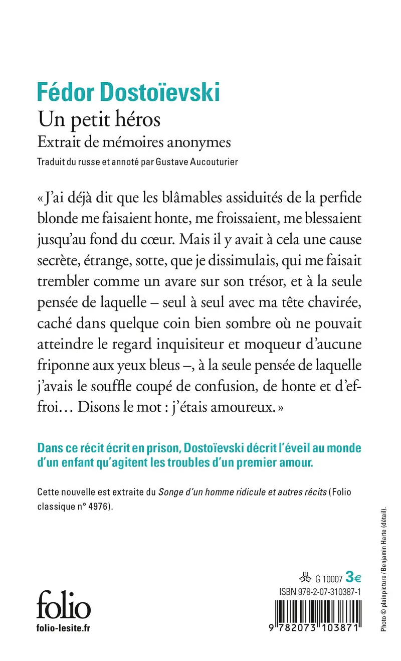 Un petit héros - Fédor Dostoïevski