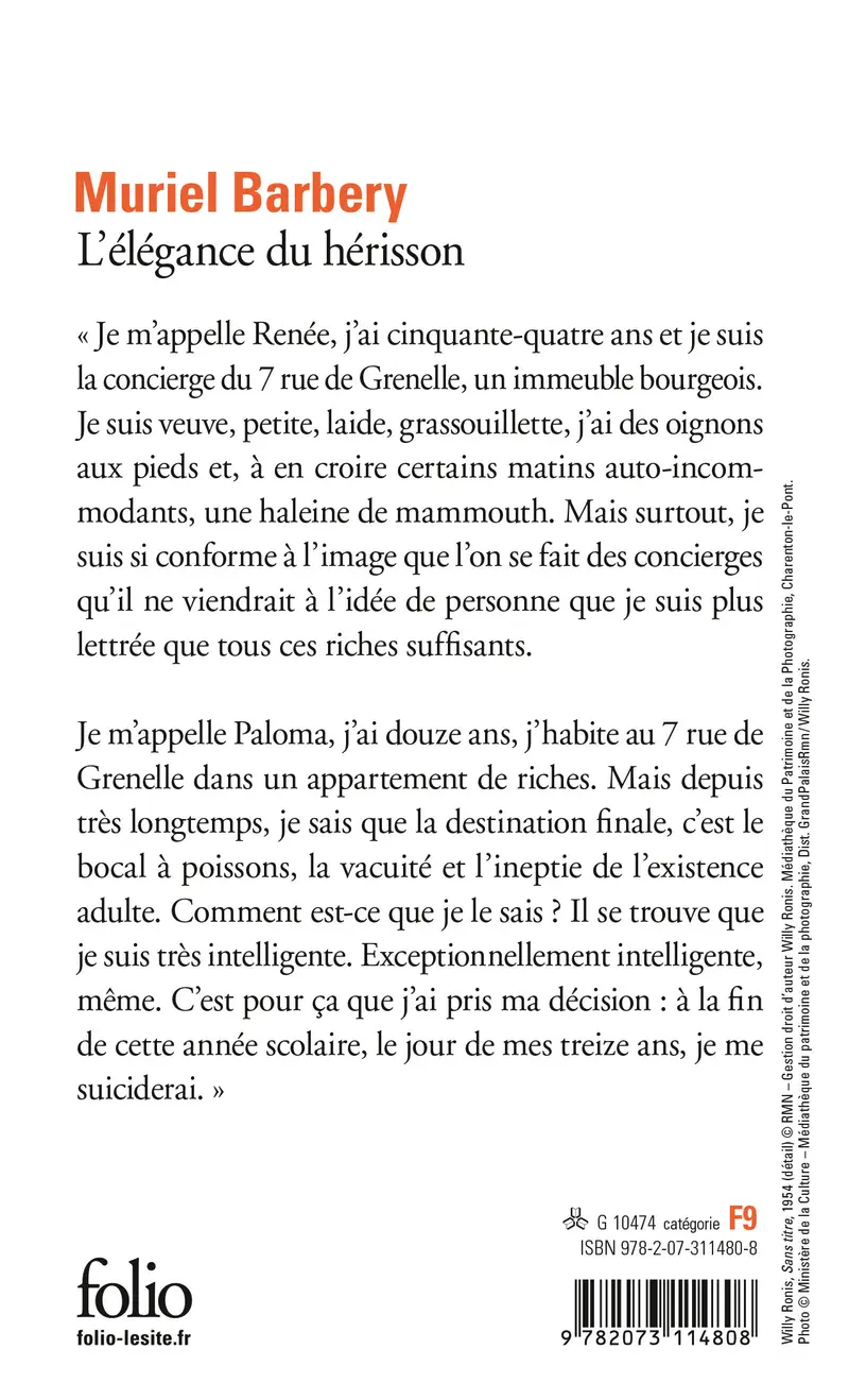L'élégance du hérisson - Muriel Barbery