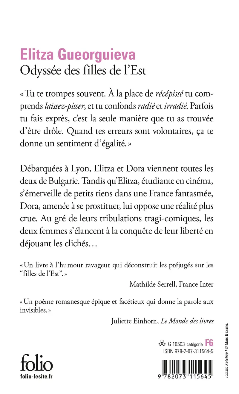 Odyssée des filles de l'Est - Elitza Gueorguieva