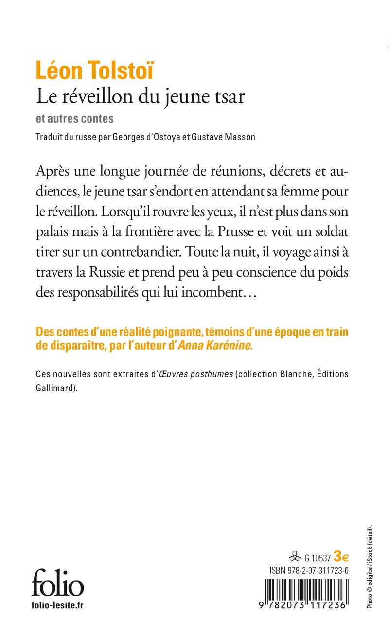 Le réveillon du jeune tsar et autres contes - Léon Tolstoï