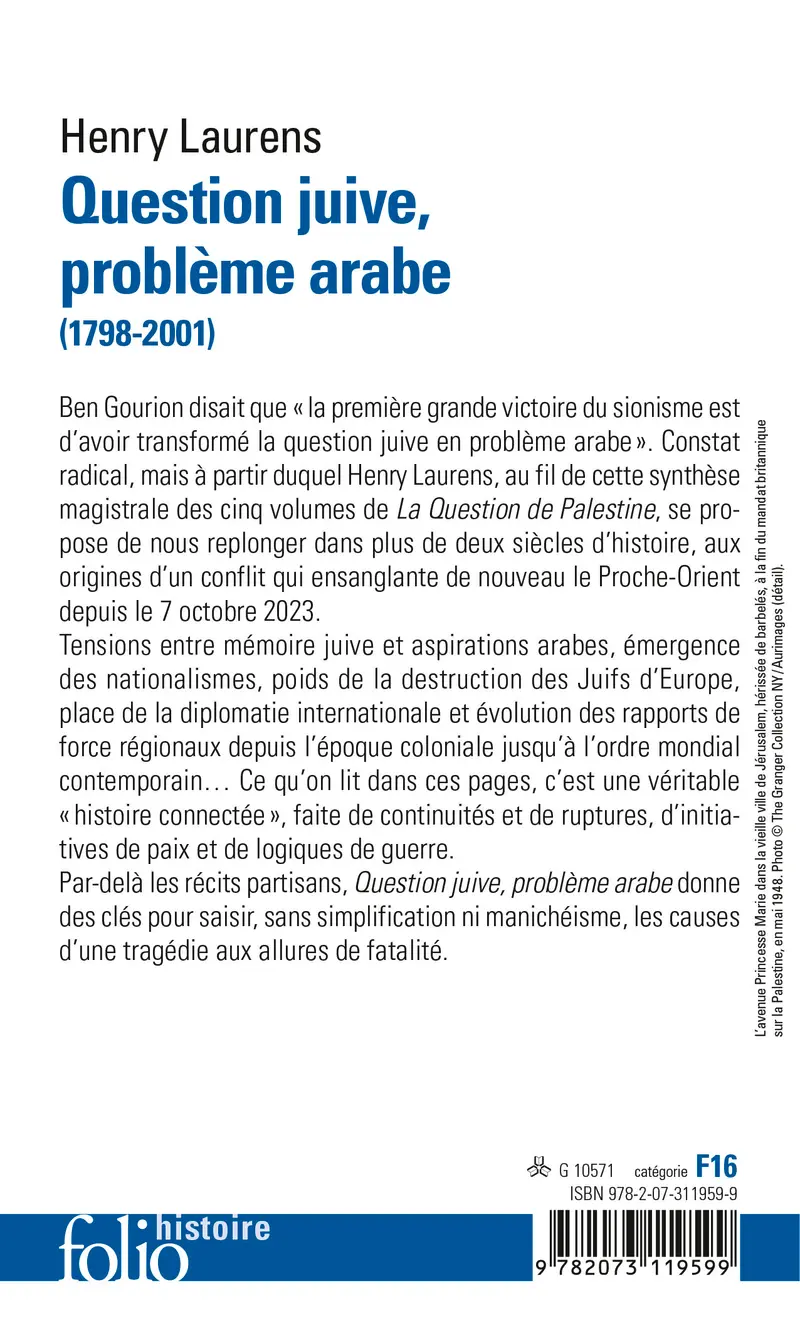 Question juive, problème arabe - Henry Laurens