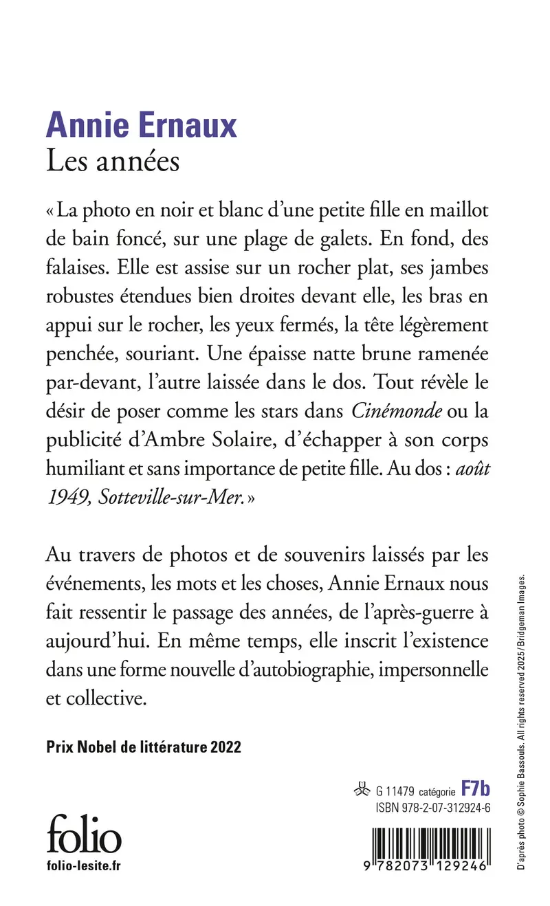 Les années - Annie Ernaux