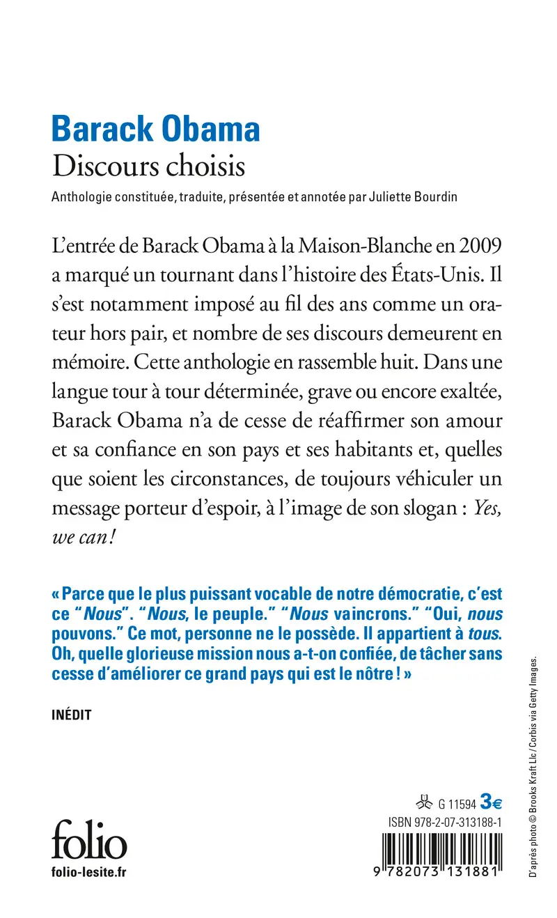 Discours choisis - Barack Obama